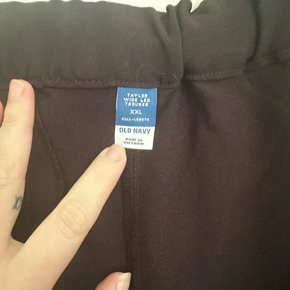 Old Navy | Woman’s Sz XXL | Black Taylor Wide Leg Pants - Picture 7 of 7